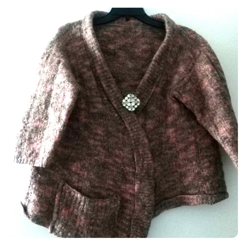 Handmade felted wool sweater wearable art.